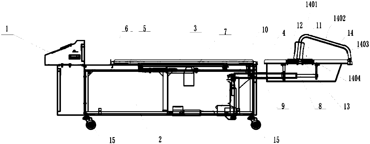 Tractionbed with somatosensory music playing function