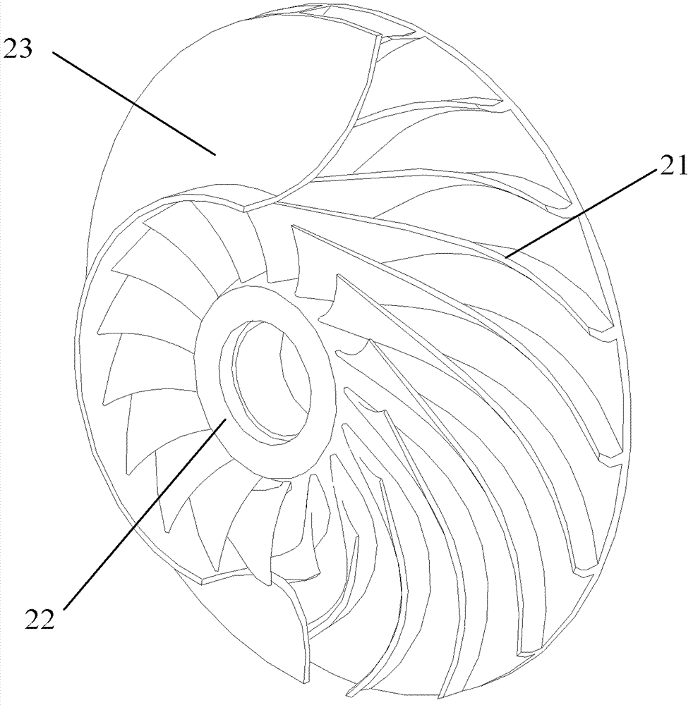 Impeller and centrifugal compressor including the impeller