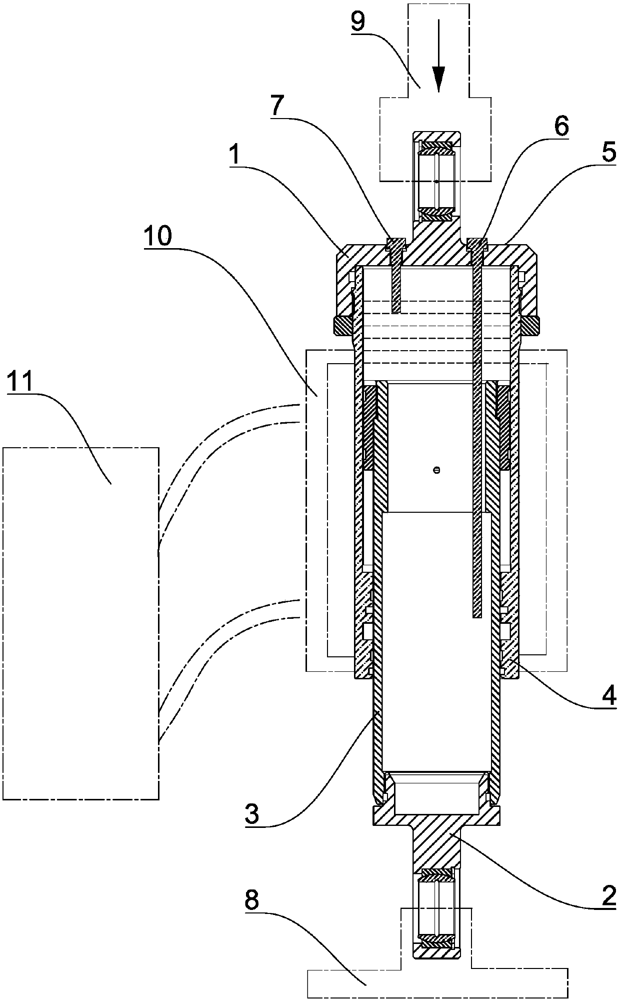 A test method for oil-gas spring life