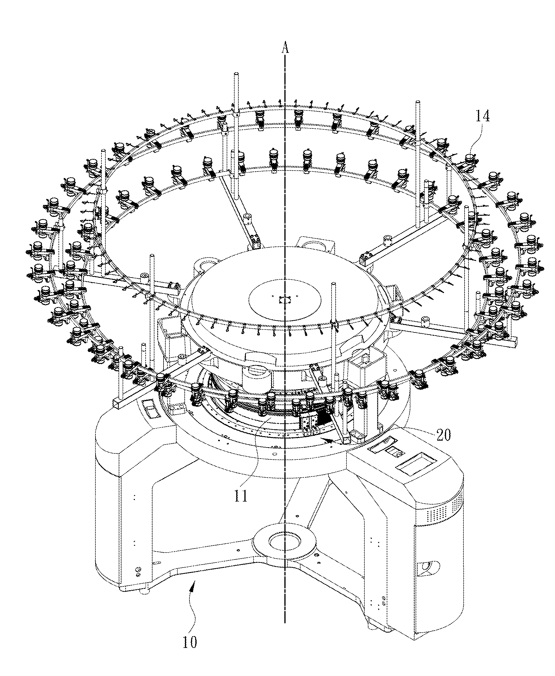 Loop cutting apparatus for circular knitting machines