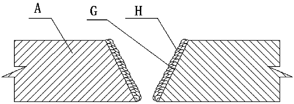 Special connector crack repair process method