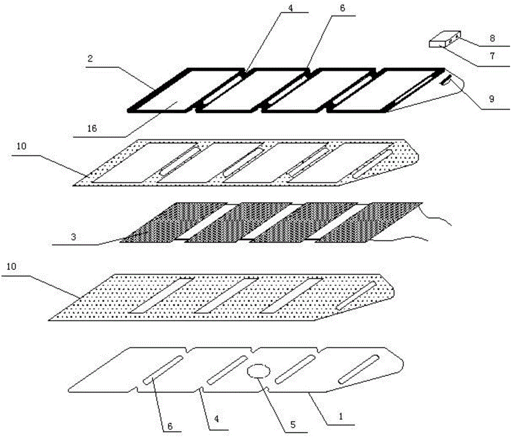 Flexible thin film folded dazzling solar charger and fabrication process thereof