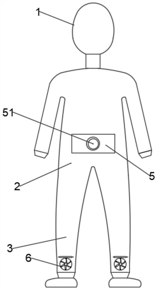 Protection clothing for new coronavirus nucleic acid detection