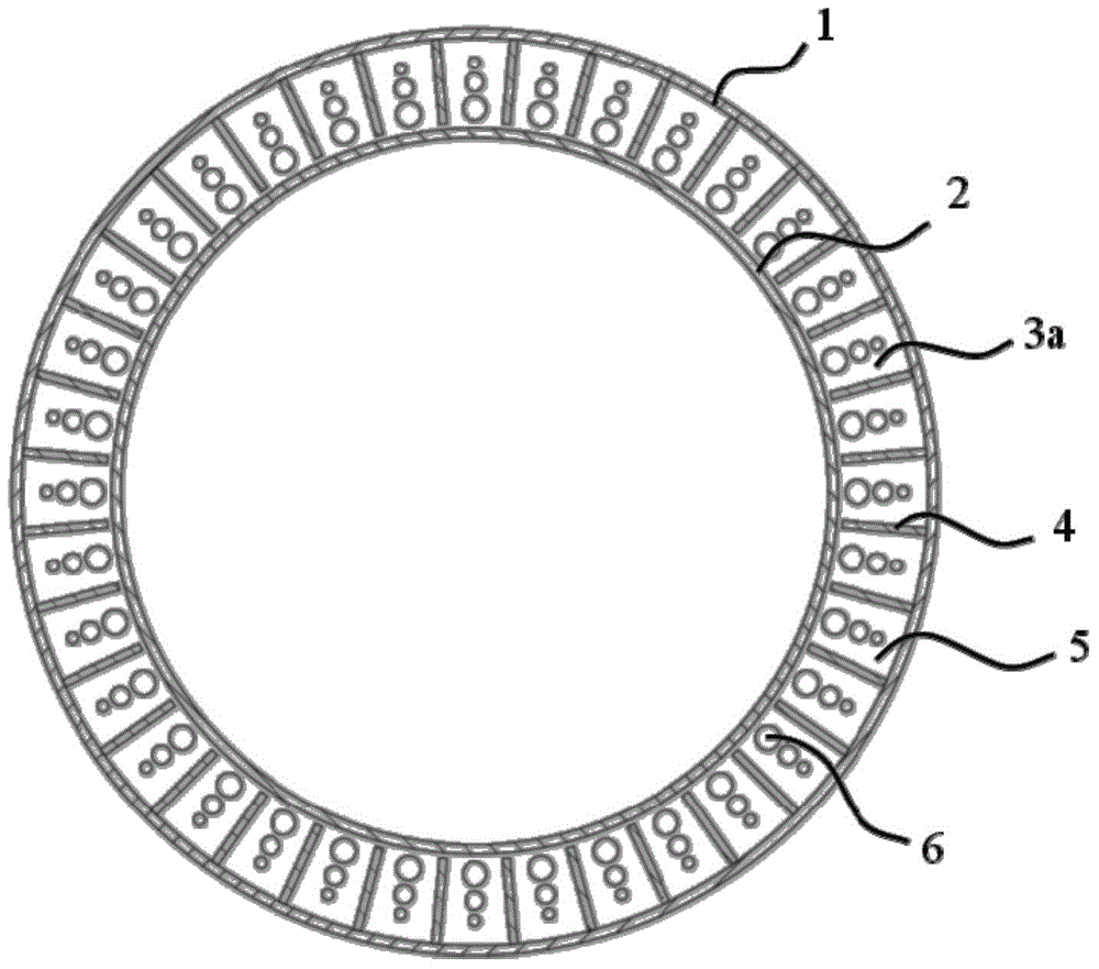 Channel type cooling structure of flame tube in combustion chamber of gas turbine