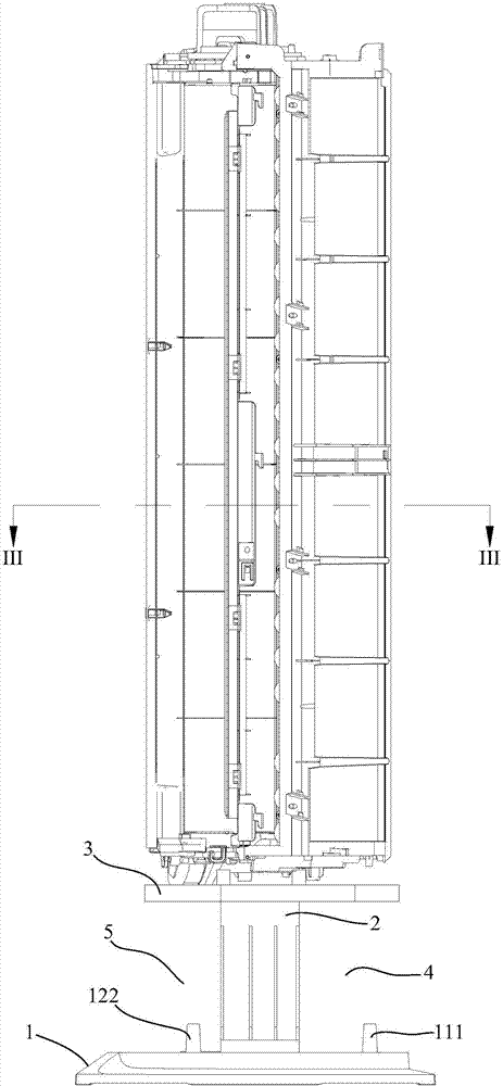 Base of floor air conditioner