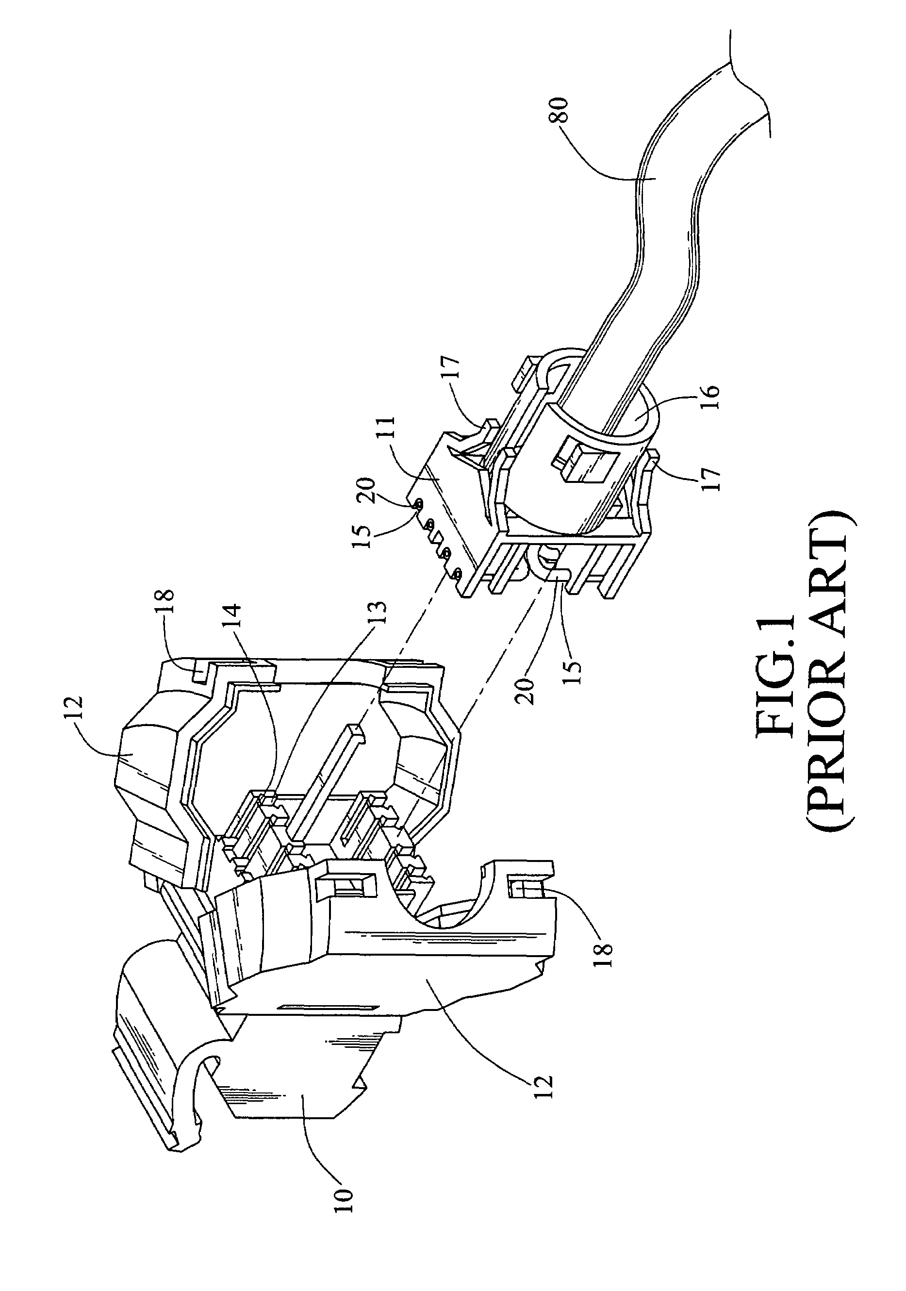 Socket with integrated insulation displacement connection terminals