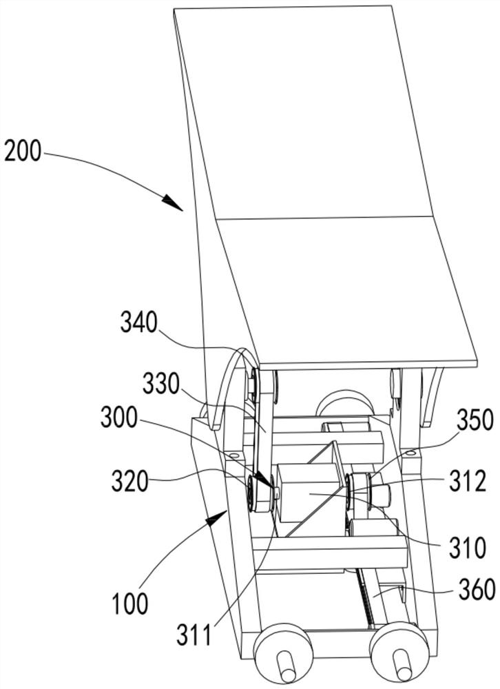 Turnover type sorting vehicle, turnover type sorting device, turnover type sorting system and turnover type sorting method