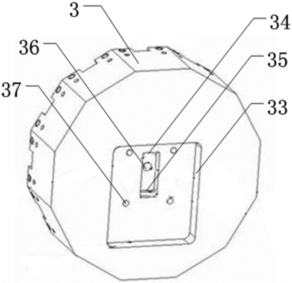 Radial waveguide power combiner and assembly method thereof