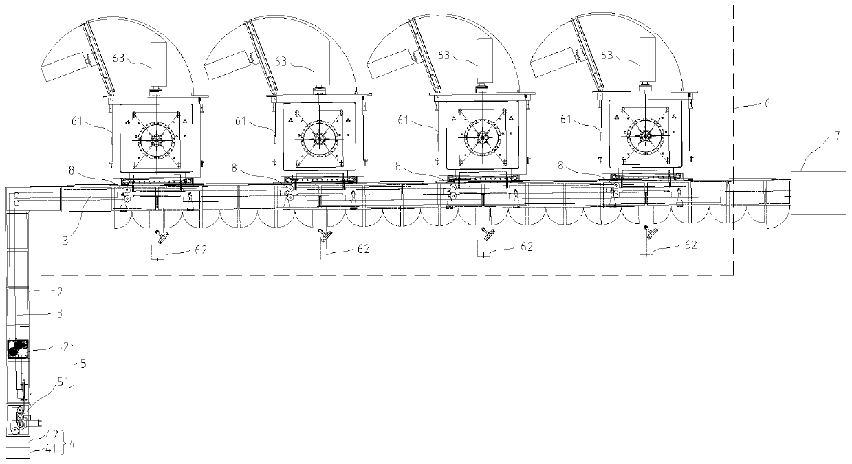 Automatic production line of freeze-dried products