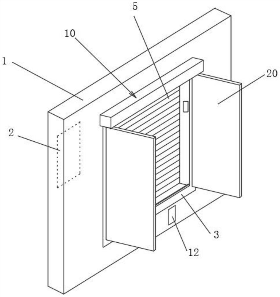 Energy-saving self-closing tuyere structure for building decoration