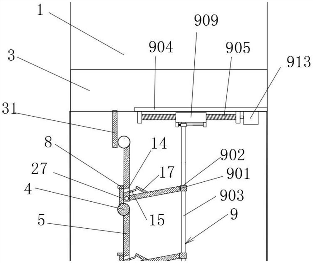 Energy-saving self-closing tuyere structure for building decoration