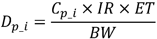 Public air pollution exposure risk measure index calculating method