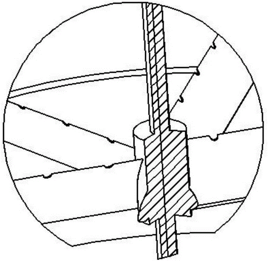 Unpowered draught fan with support frames as wing-shaped blades