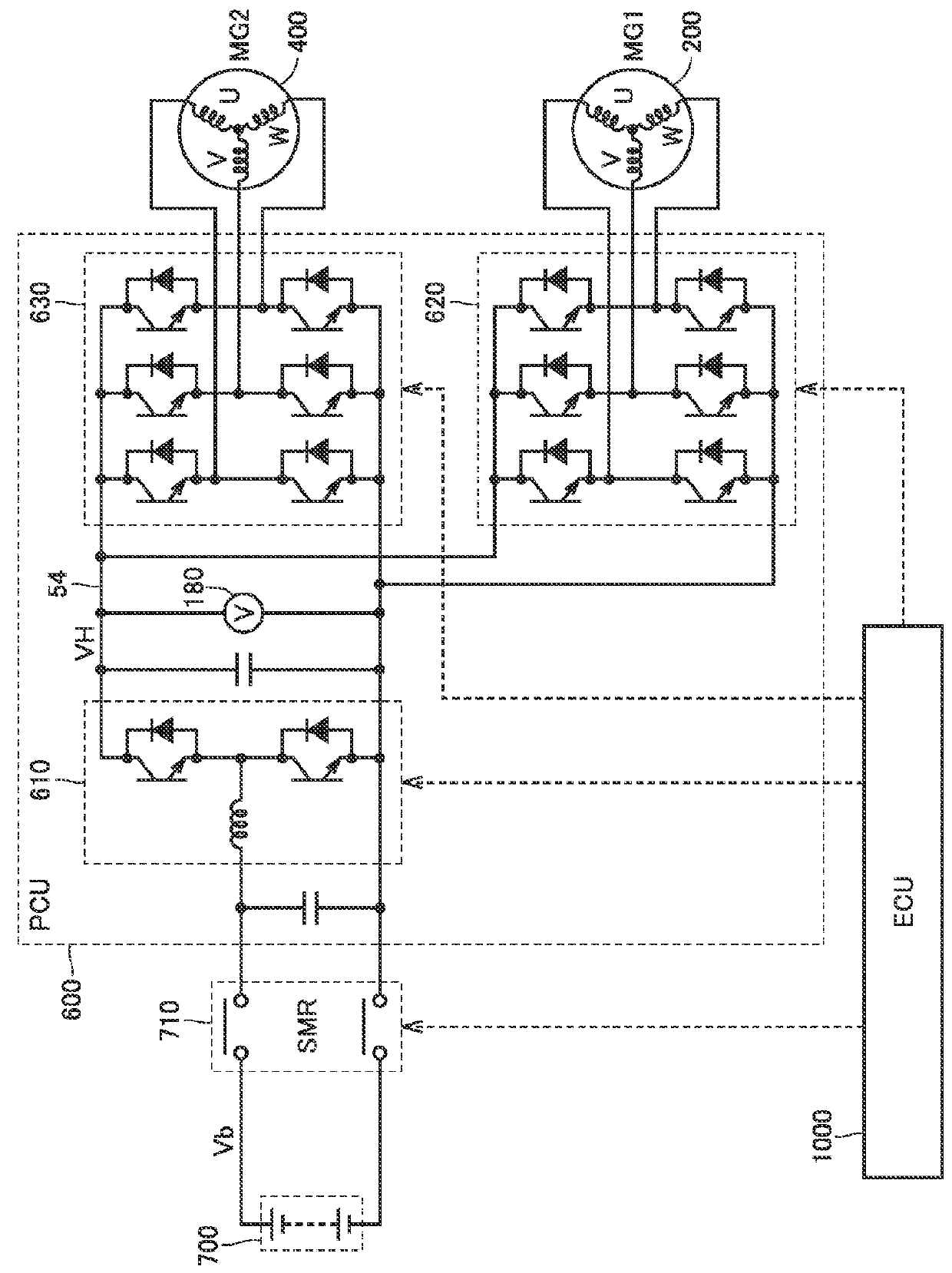 Driving device for vehicle