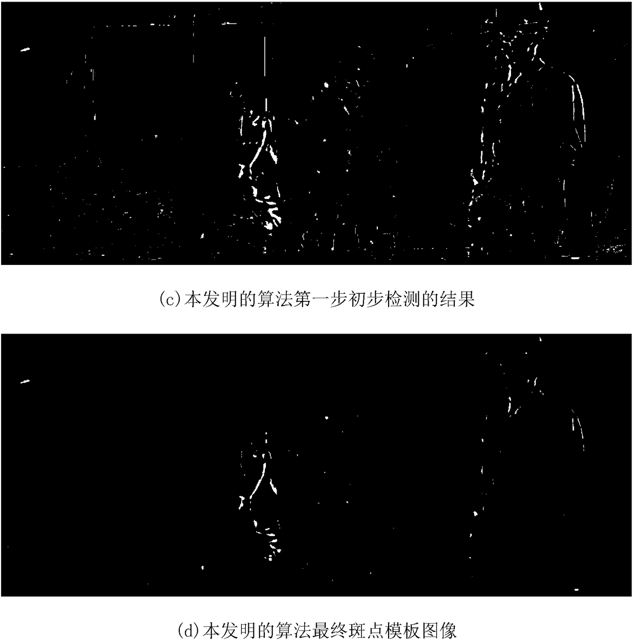 Old movie spike noise detection method based on adaptive threshold value time-spatial information