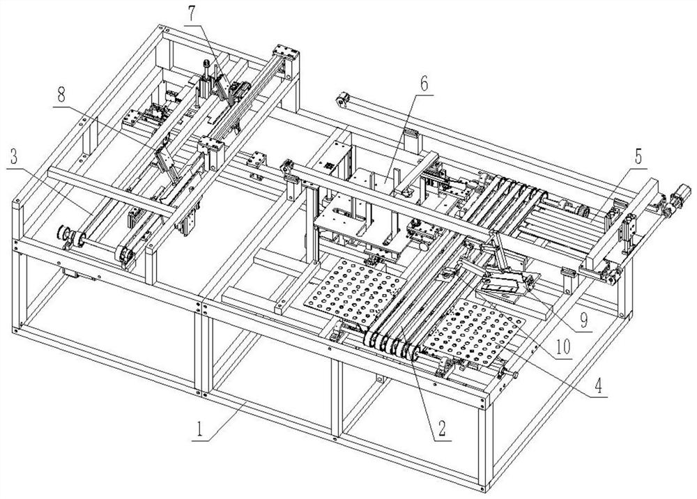 Full-automatic trouser turning and bagging packaging machine with high packaging efficiency