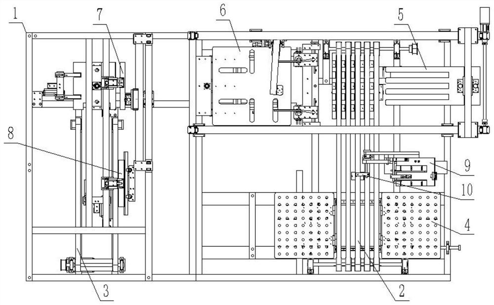 Full-automatic trouser turning and bagging packaging machine with high packaging efficiency