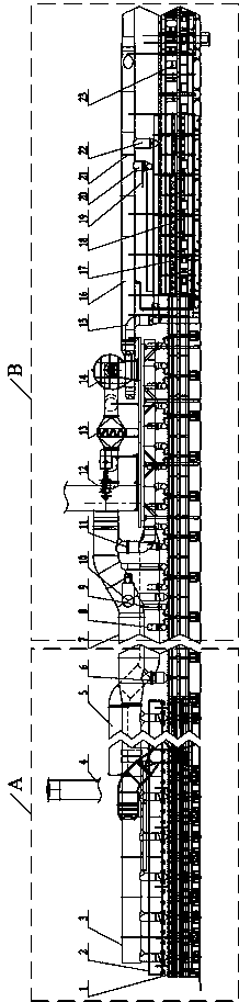 A ceramic energy-saving kiln with high-efficiency relay recovery of cooling waste heat