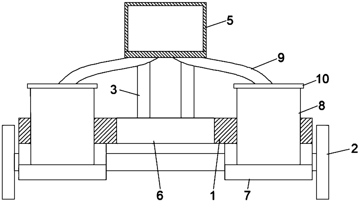 Quick bagging device for drying rice