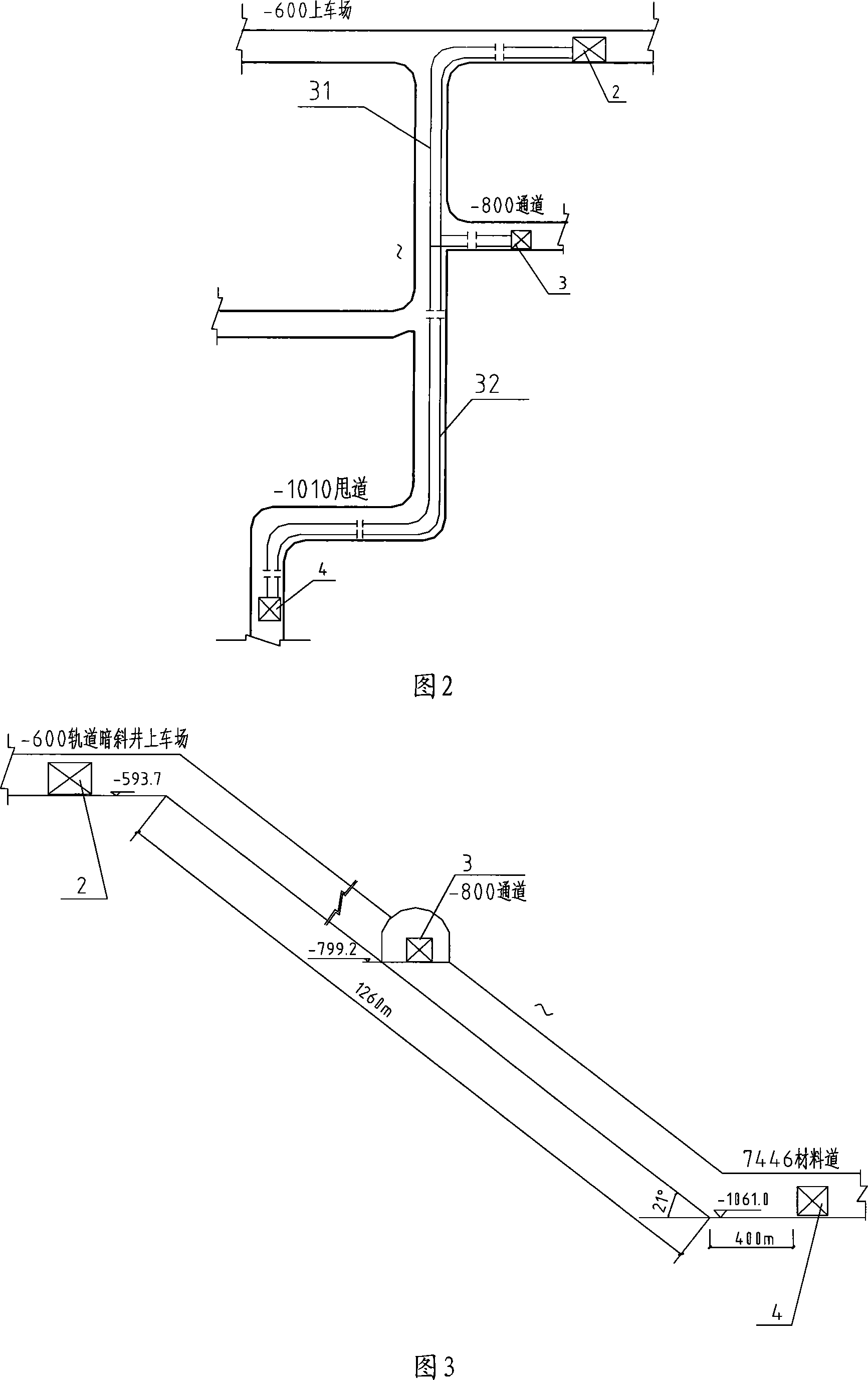 Mine heat conversion circulating production system