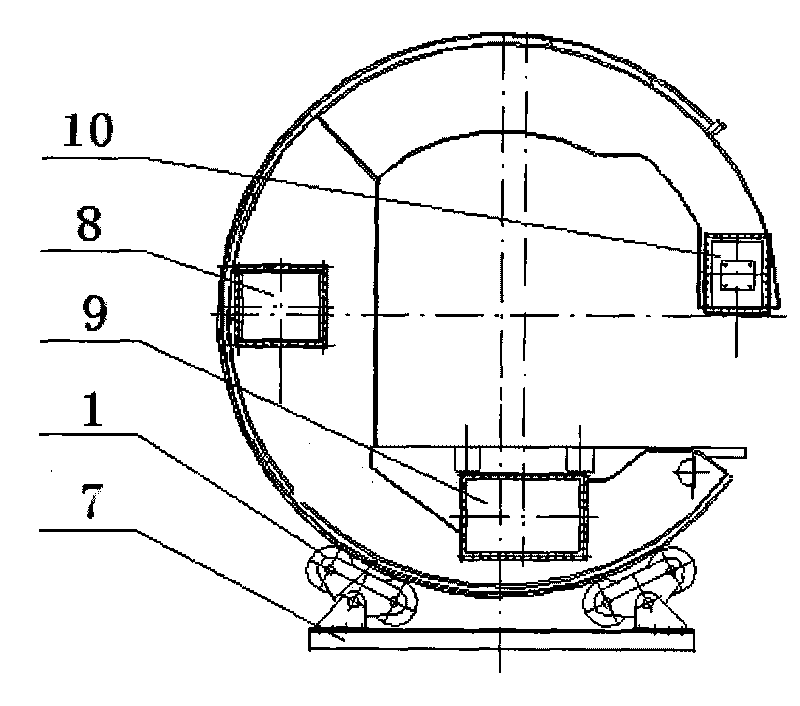 Integral assembling process for car tippler