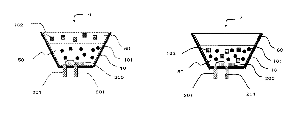 Light-emitting device with sealing member comprising zinc sulfide particles