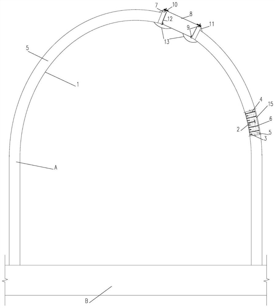 Reactor single-side steel plate ultra-high performance concrete single-layer containment and its construction method