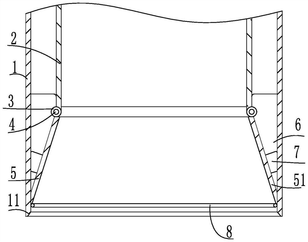 Inner valve of a cast-in-place large pipe pile hole forming device and its application method