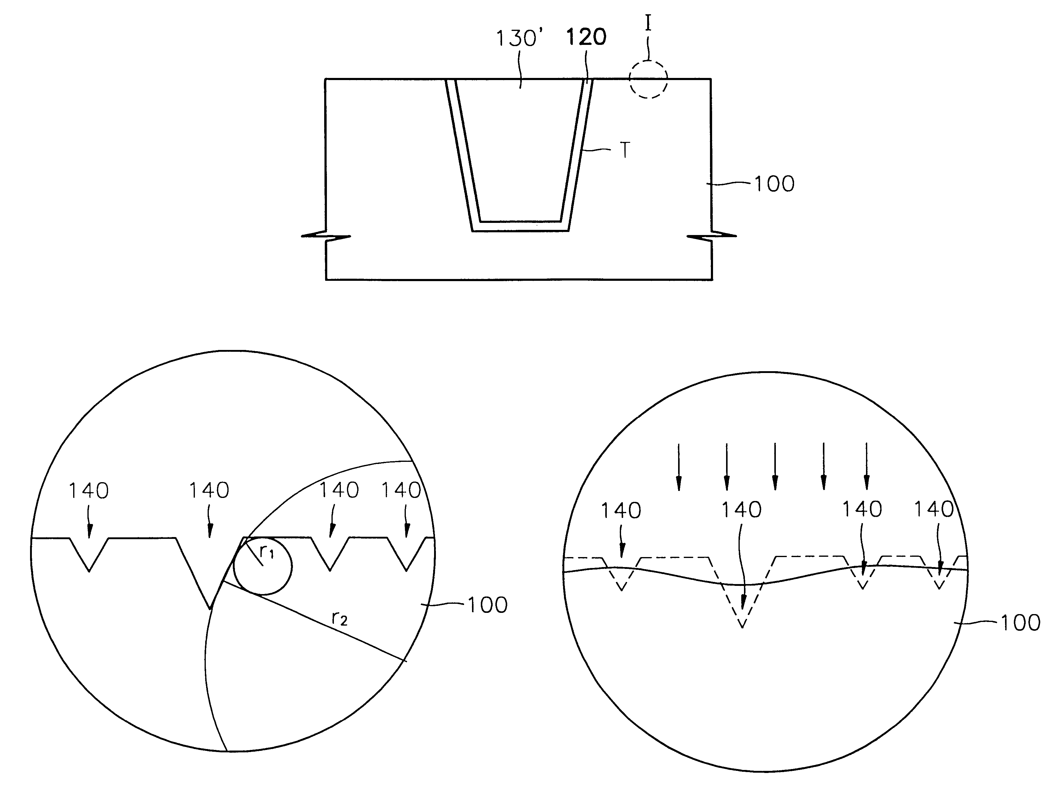 Method of fabricating a semiconductor device using trench isolation method including hydrogen annealing step