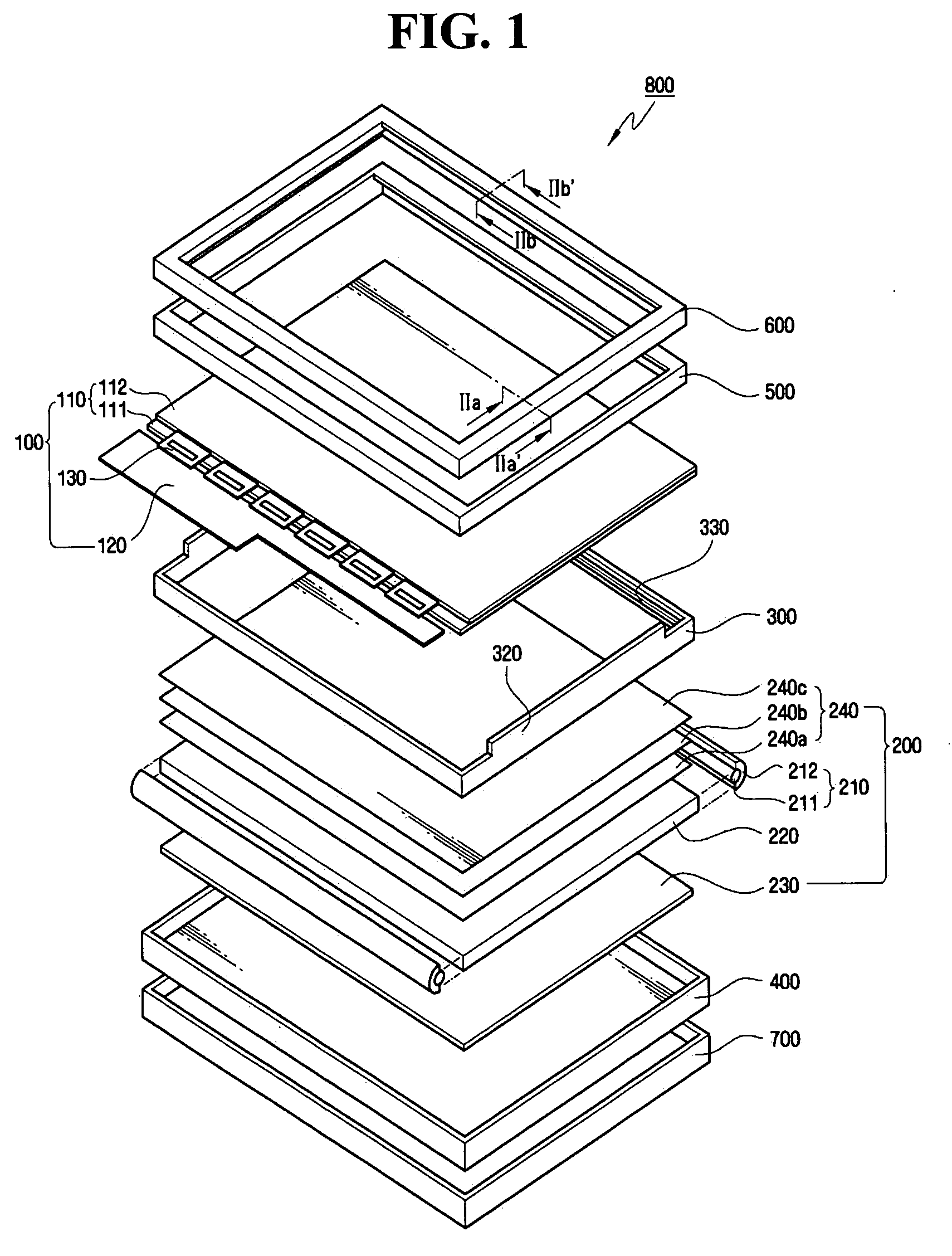 Liquid crystal display and a method of assembling the liquid crystal display