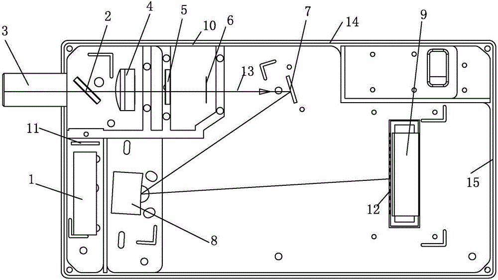 Concave grating-based cuboid portable Raman spectrometer