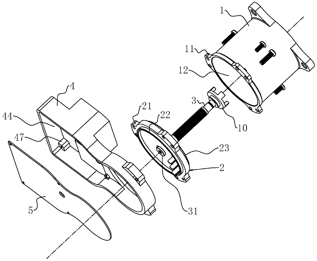 Integrated brushless motor used for automobile EPS