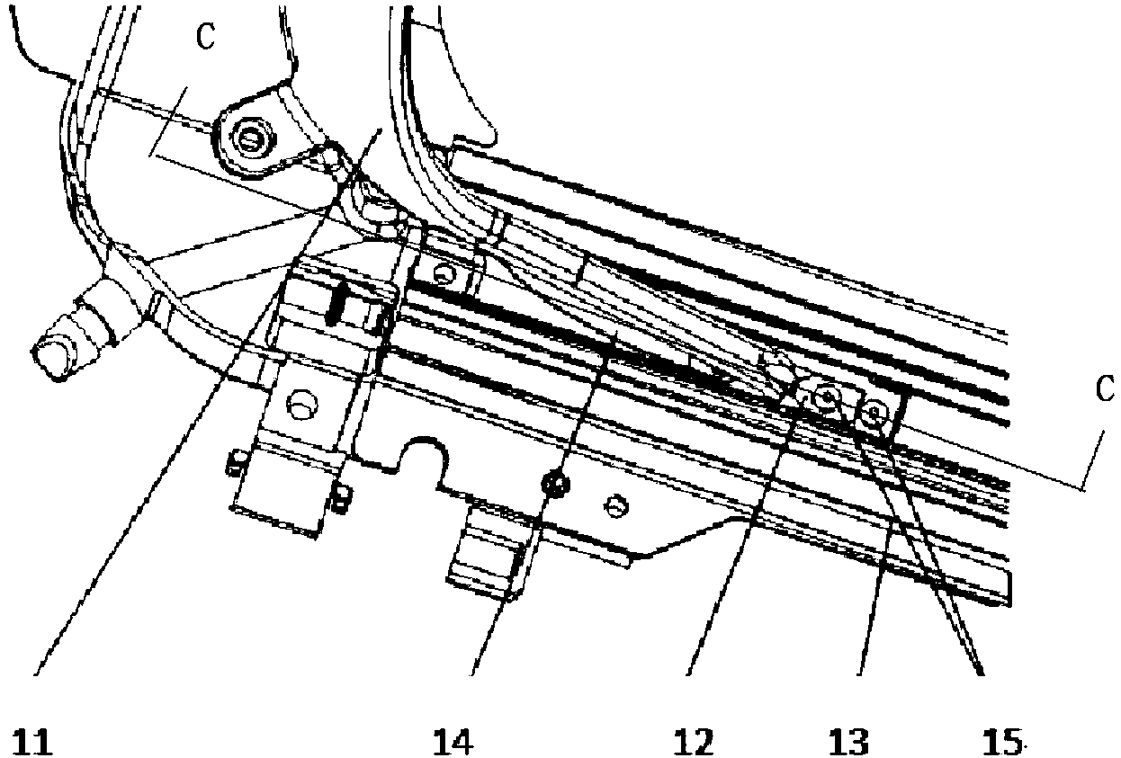 Wind deflector installation mechanism for skylight