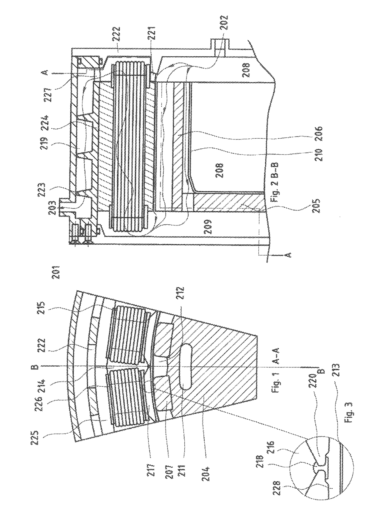 Cooled magnet motor