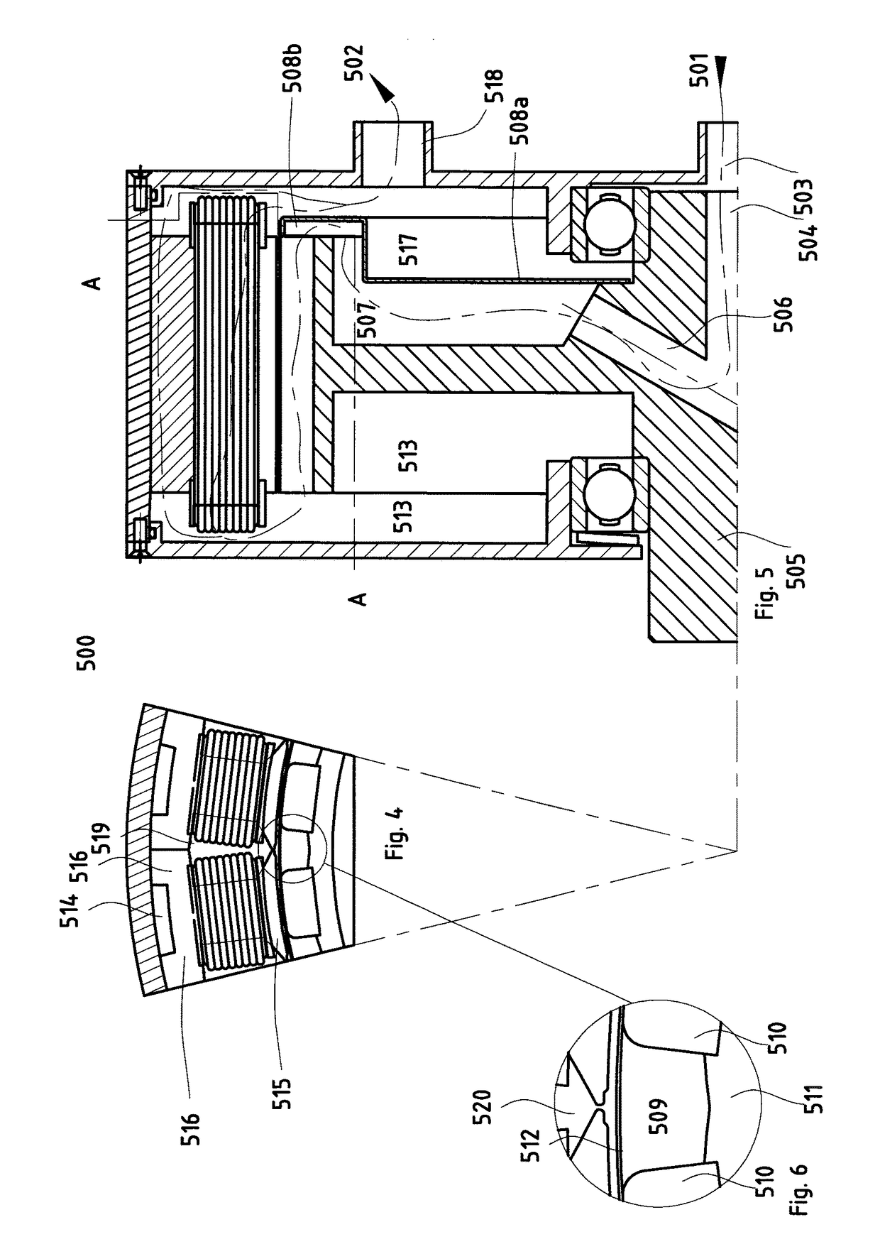 Cooled magnet motor