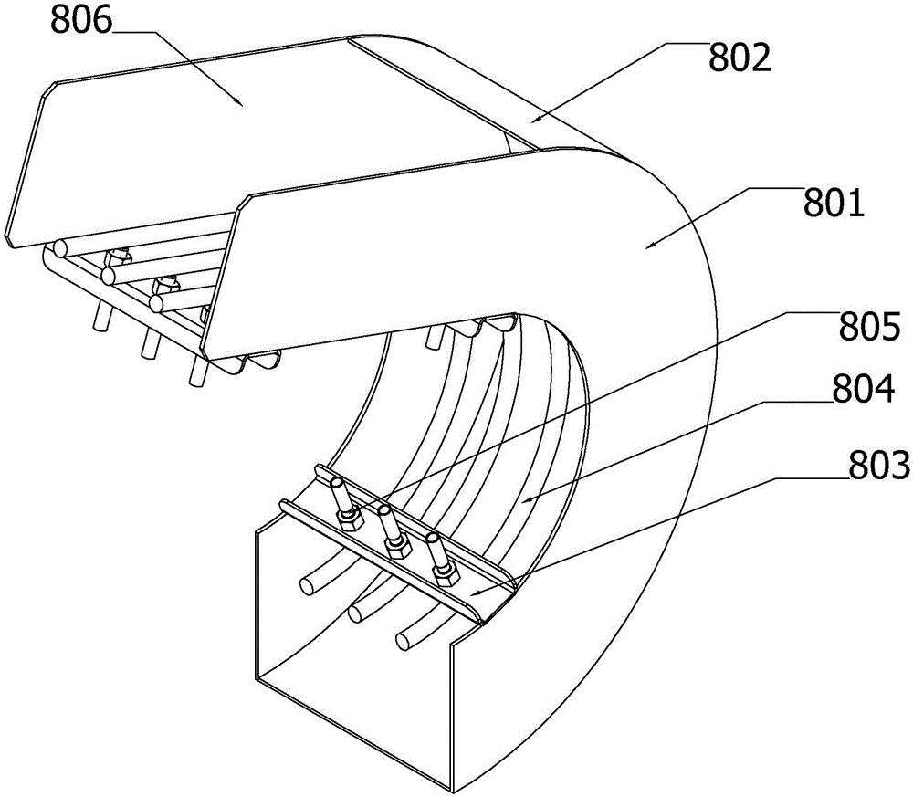 Dish turning device used for dish cleaning line body