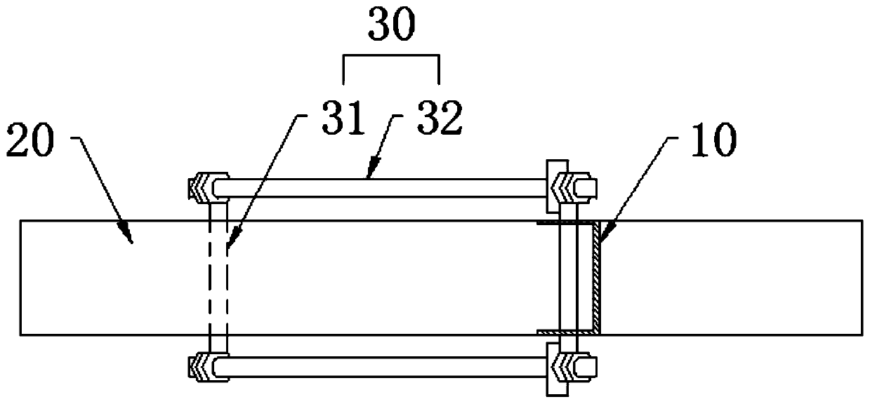 Concrete beam form supporting device and construction process thereof