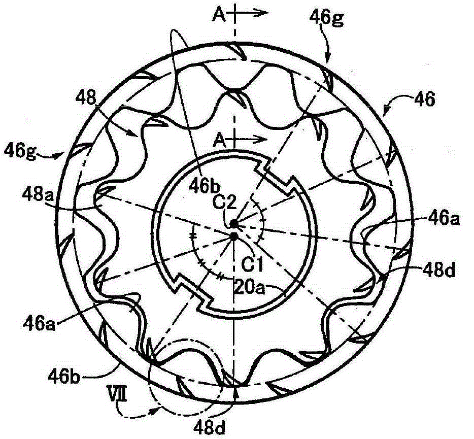 Internal gear oil pump for vehicles