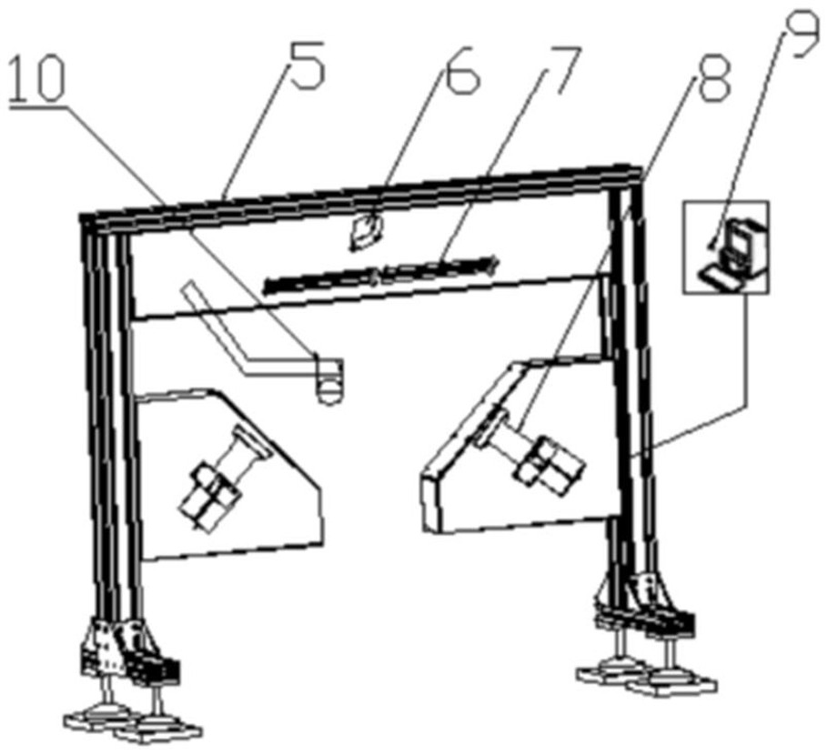 Electric power angle steel intelligent detection system and method based on image recognition