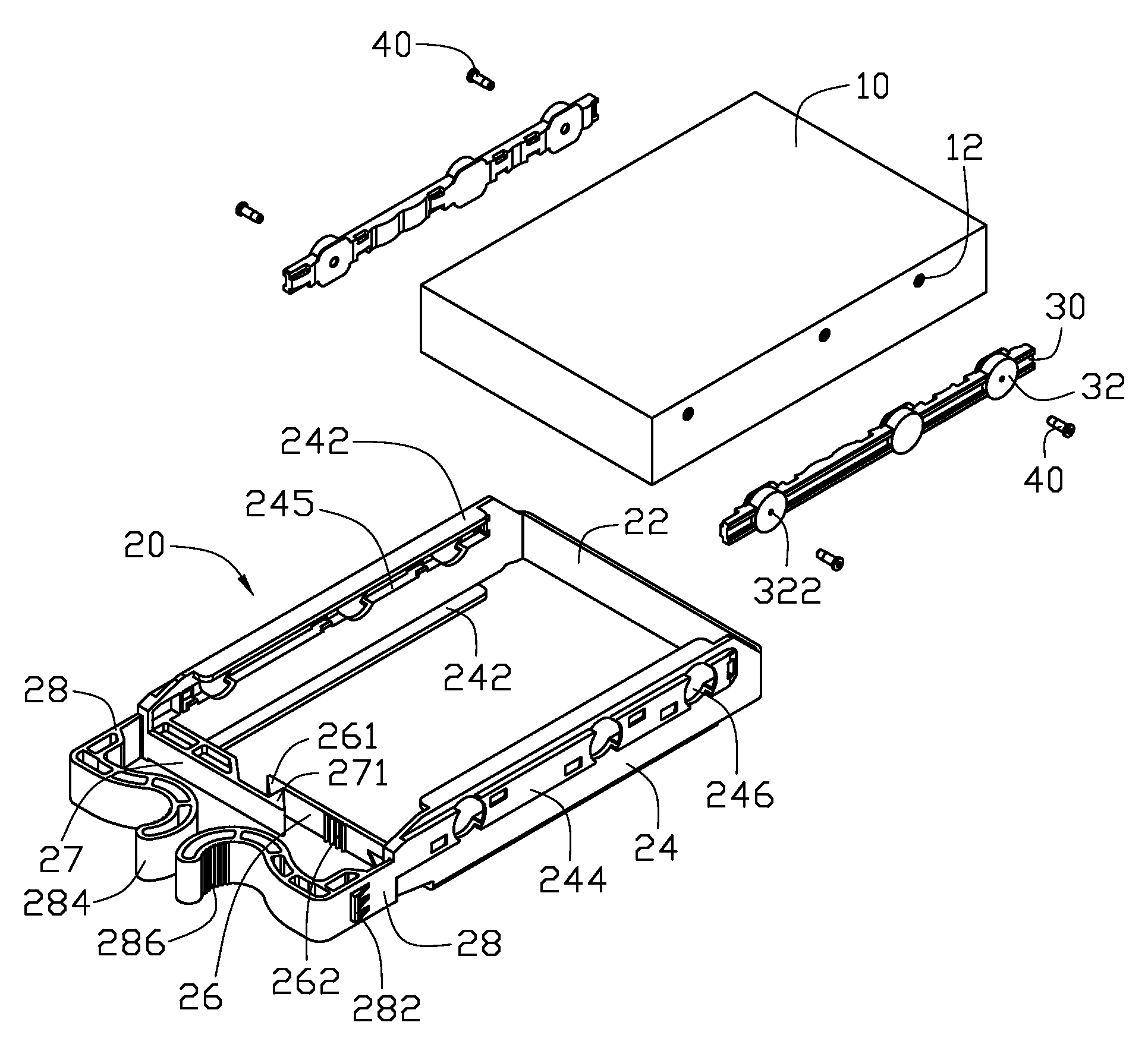 Fixing apparatus for hard disk drive