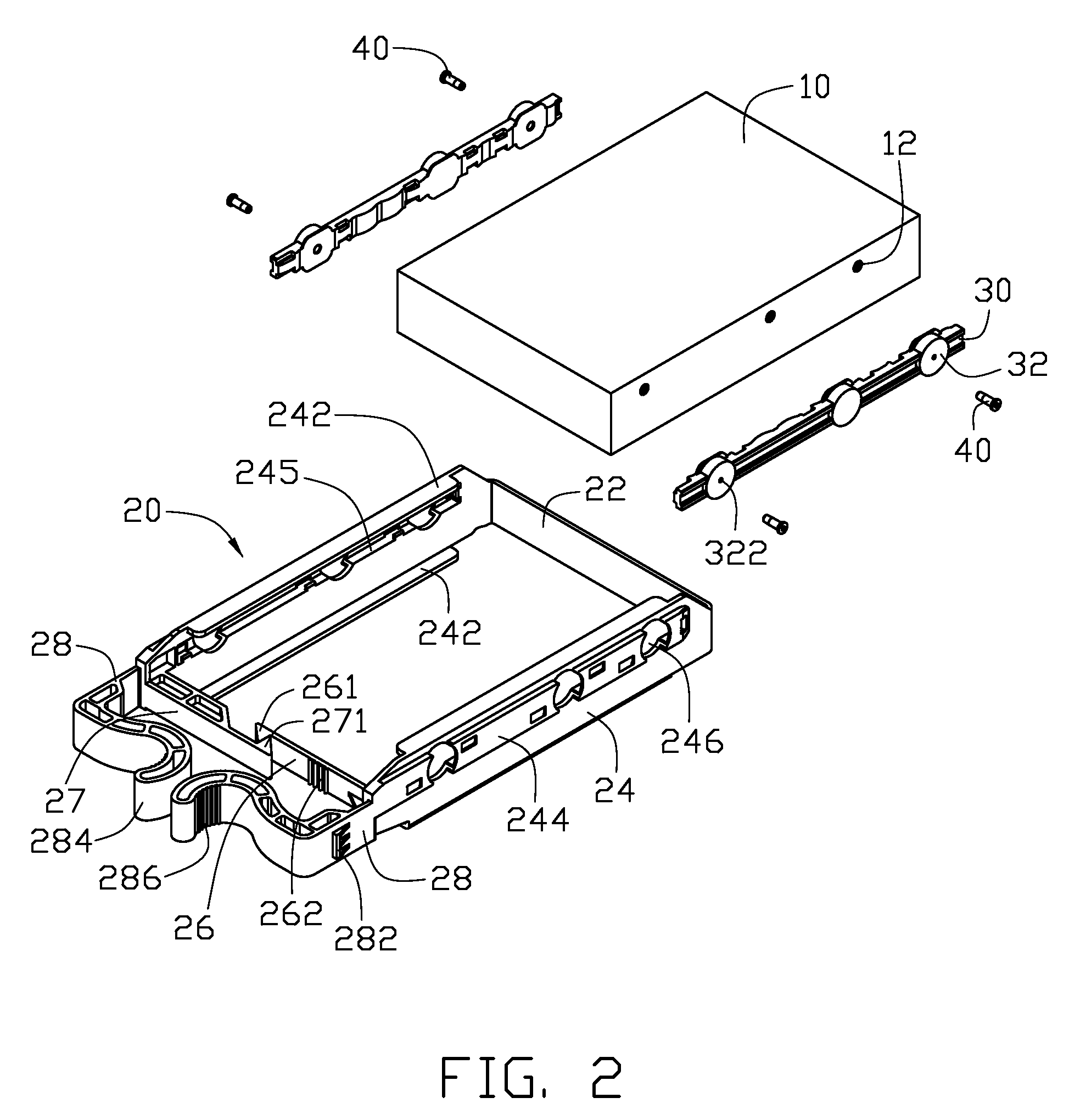 Fixing apparatus for hard disk drive