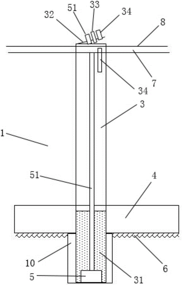 Prepressing structure and method used for sea reclamation through blown filled muck