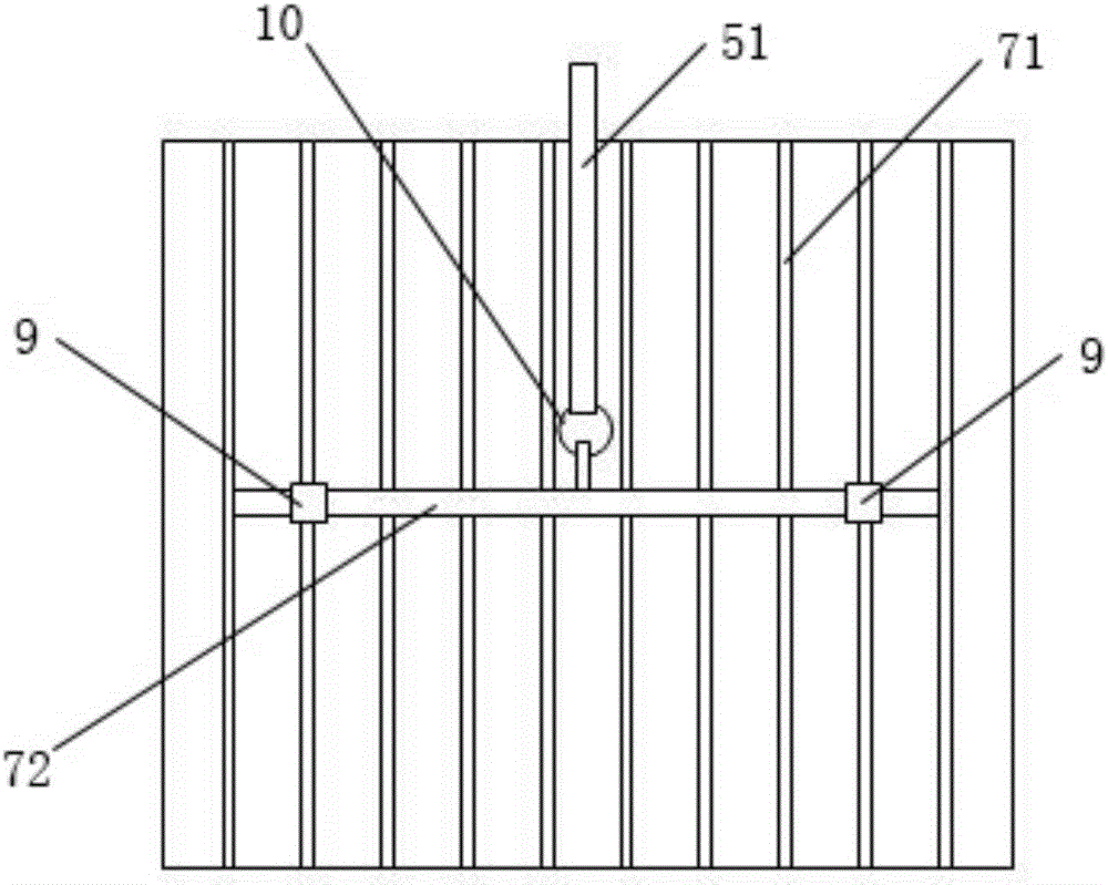 Prepressing structure and method used for sea reclamation through blown filled muck