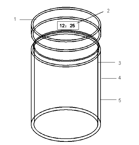 Clock vacuum cup