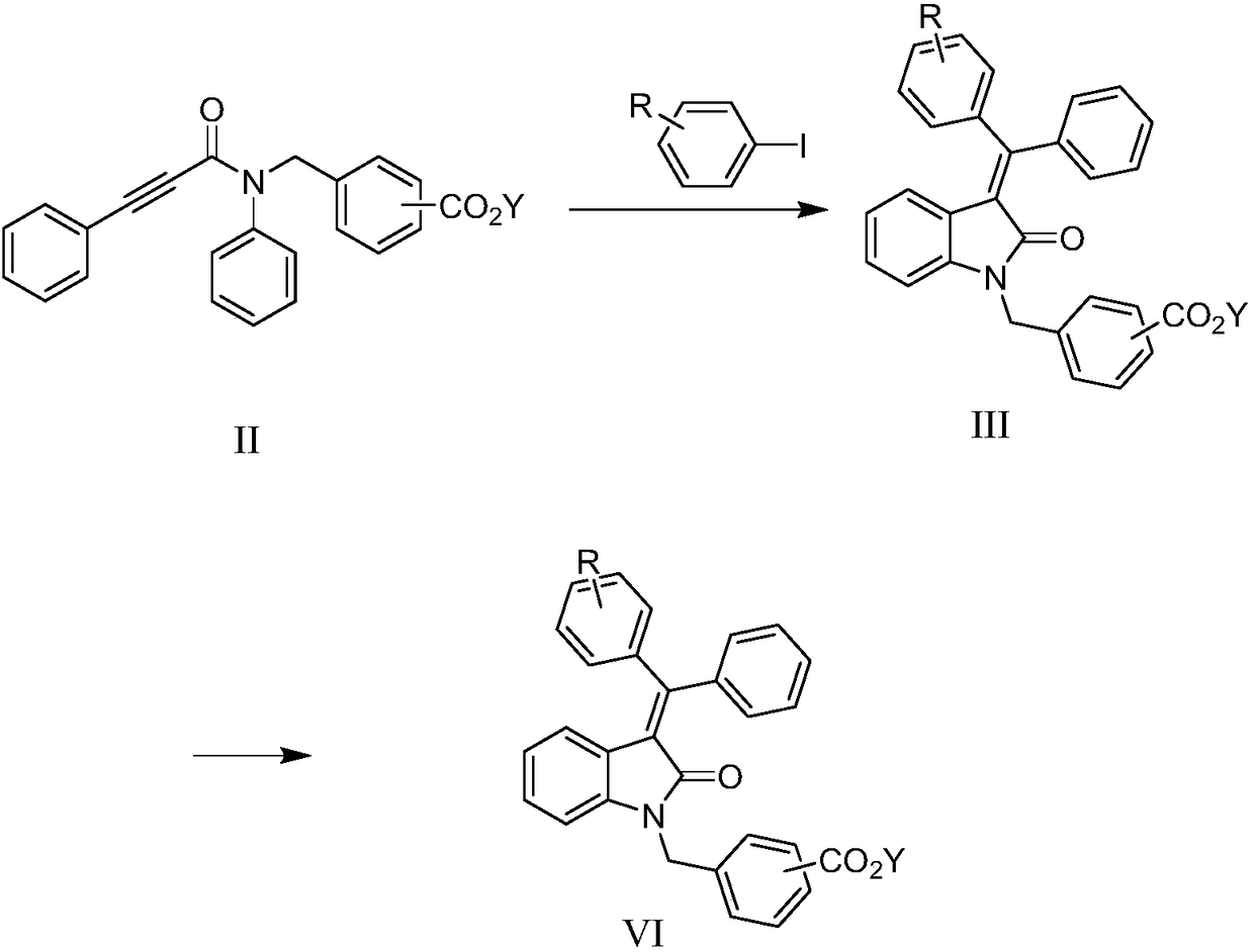 Method for preparing indolone derivative