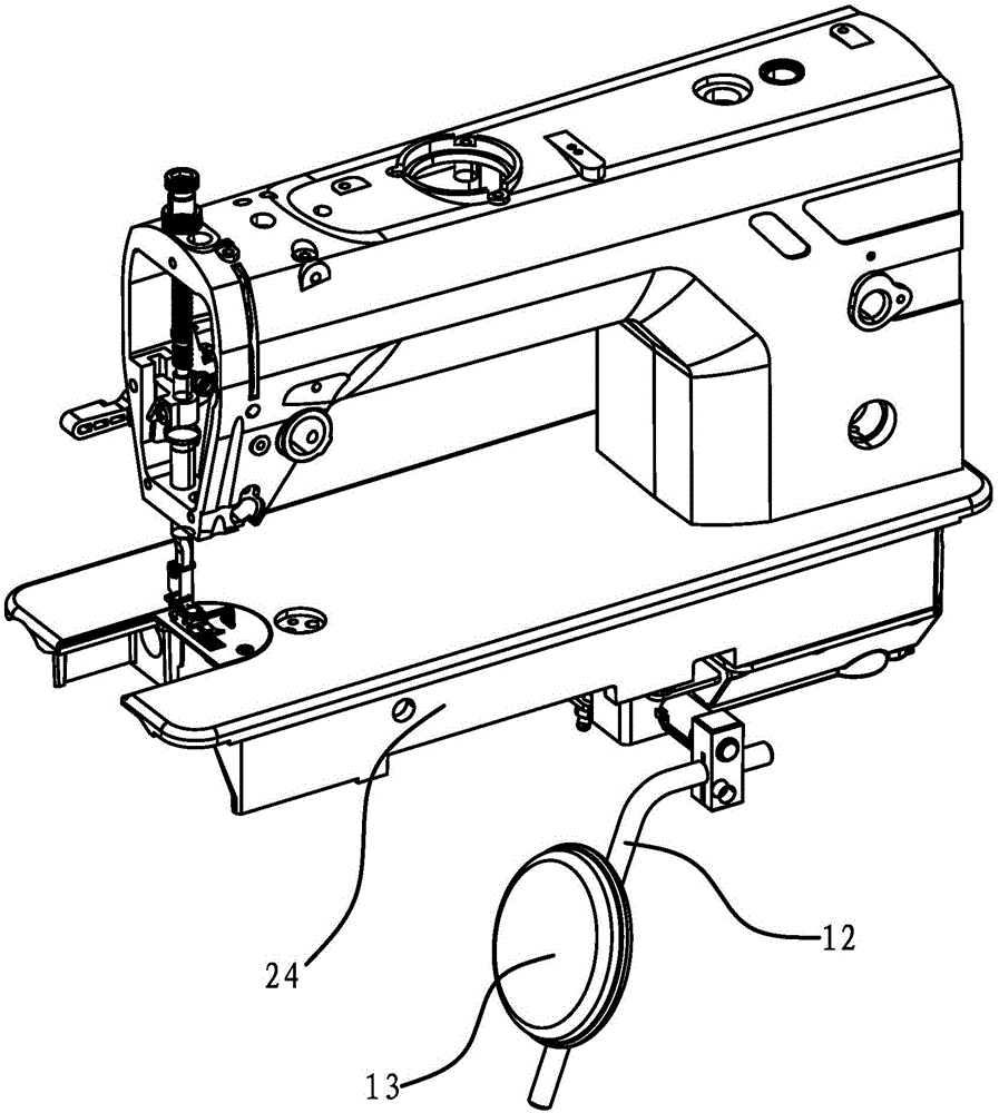 Lifting and pressing pin control device of sewing machine