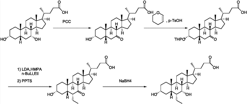 Obeticholic acid preparation method