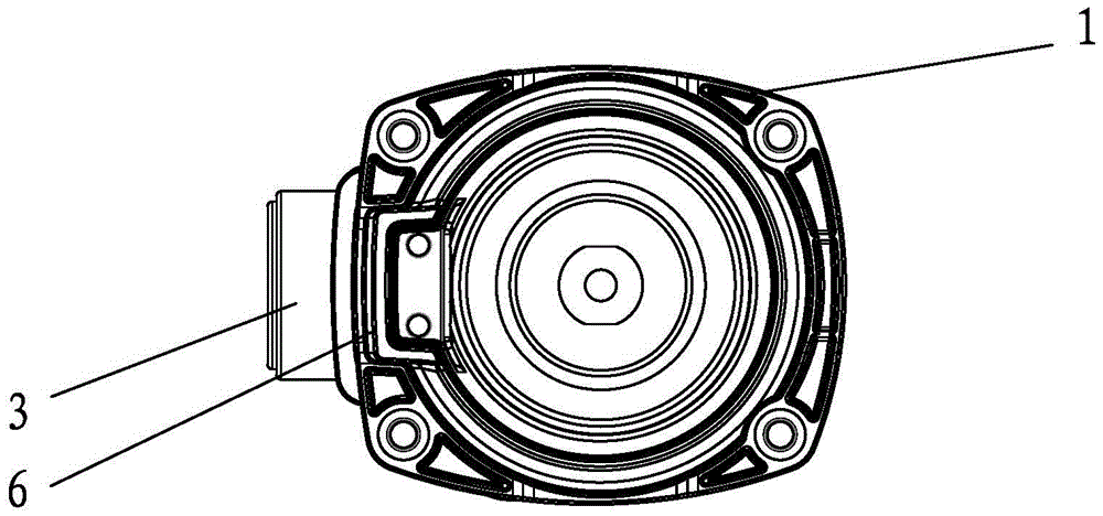 Integrally formed embedded electrode component with inner umbrella skirt and outer shell