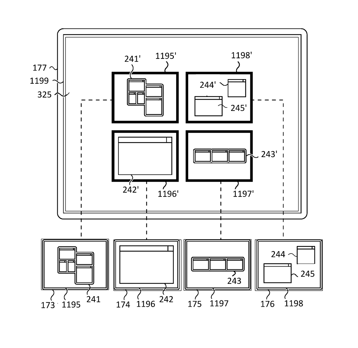 User interaction with desktop environment