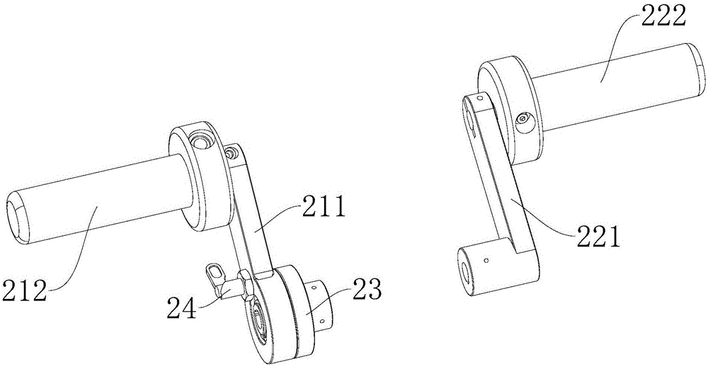 Upper limb rehabilitation device and rehabilitation robot with upper limb rehabilitation device